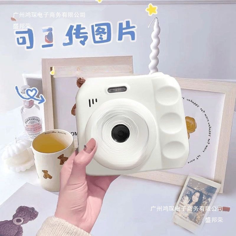 Factory Direct Sales High-Definition Dual-Camera Cute Digital Camera Card Machine Campus Student Camera That Can Take Pictures and Upload Them to Hand
