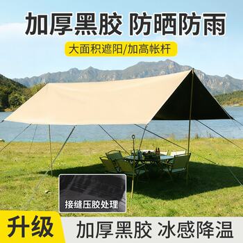 Vinyl Canopy Waterproof Outdoor Rain Shelter Sunshade Camping Tent Awning