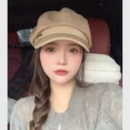 Min octagonal hat khaki