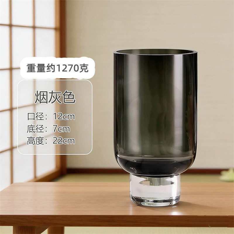 轻奢极简现代玻璃花瓶多款花器样板间售楼处软装家居饰品摆件装饰