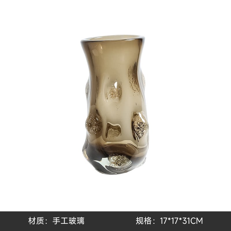 轻奢现代玻璃花瓶多款样板间售楼处北欧家居客厅餐桌软装家居饰品