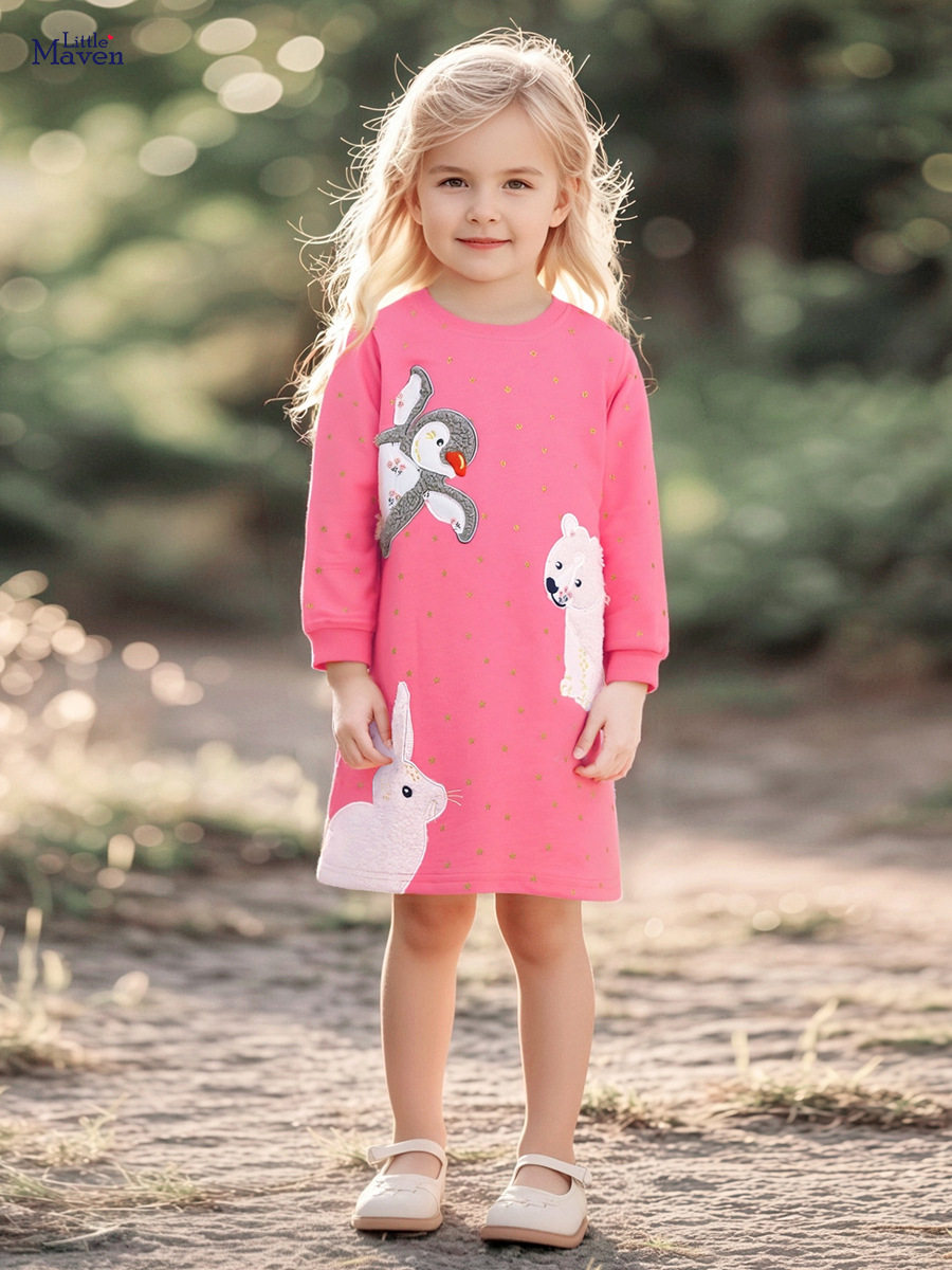 Kids' Dress Wholesale, [Style] Girls' Dress, Autumn Cute Kids' Dress