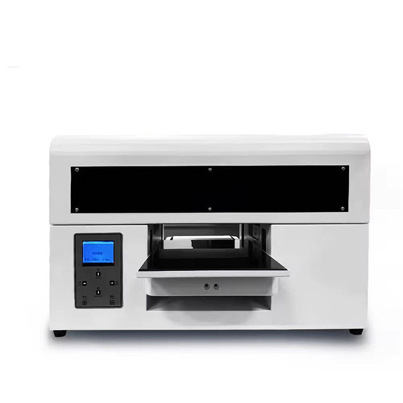 Small A4Uv Printer Desktop Universal Color Printer Metal Plastic Glass Small Objects Printing Uv Equipment
