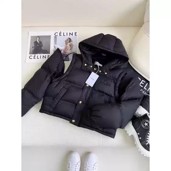 Ce Winter Arc De Triomphe New Style Detachable Sleeve Hooded Puffer Jacket