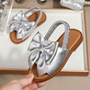 Children's Sandals Summer New Hollow Toddler Shoes Flat Sandals Cross-border Hot Bow Strap Sandals