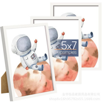 Cross-Border Amazon Best-Selling 5x7inch Wooden Photo Frames for Desktop Decoration, Table Settings, Wall Hangings, Manufacturer Wholesale