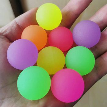 Frosted luminous elastic ball 30MM luminous one-yuan twisted egg machine ball factory direct rubber elastic ball