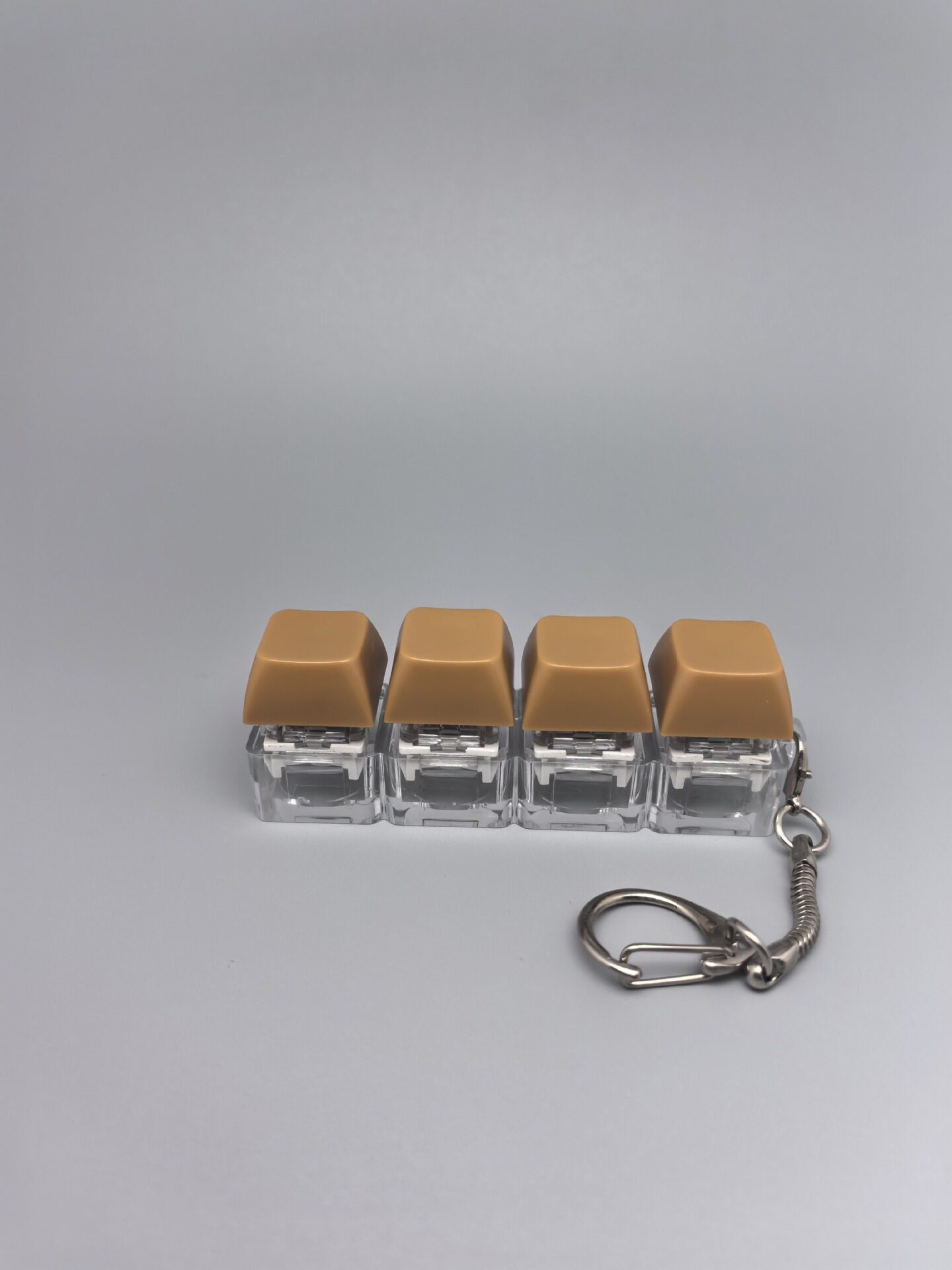 四键马卡龙按键解压玩具钥匙扣键盘办公摸鱼按键解压玩具跨境
