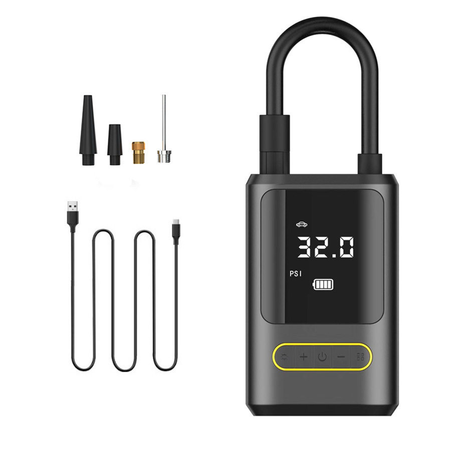 Car Air Pump Mini Portable Car Tire Pump Air Pump Handheld Wireless Charging Digital Display Tire Pressure