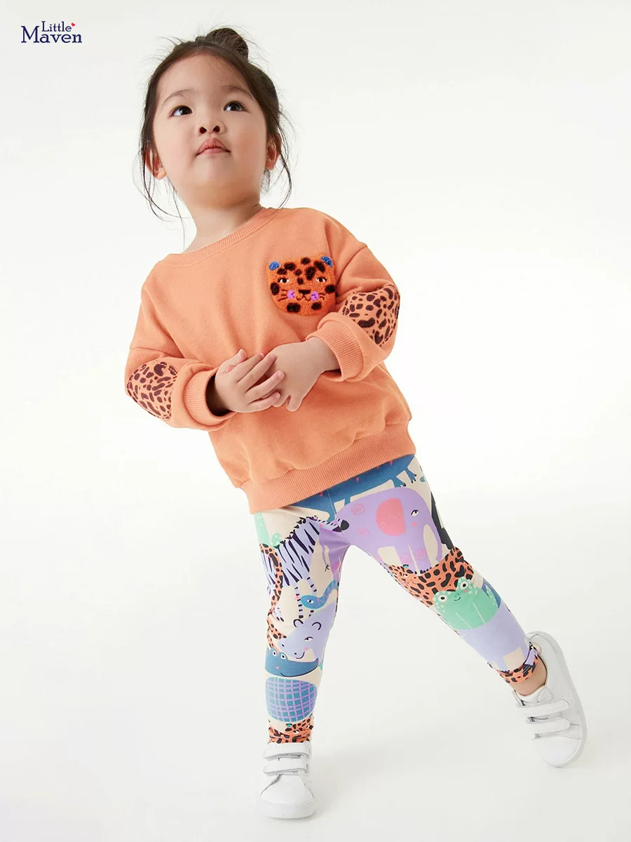 Ensemble sweat à capuche fille doublé polaire automne hiver, tenue enfant mignonne manche longue