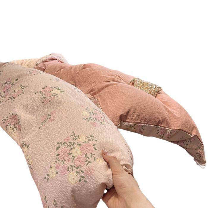 Xinjiang Class a Maternal and Infant Grade Cotton Double-Layer Washed Four-Piece Floral Bed Bed Sheets Bed Quilt Cover Student Dormitory Three-Piece Set