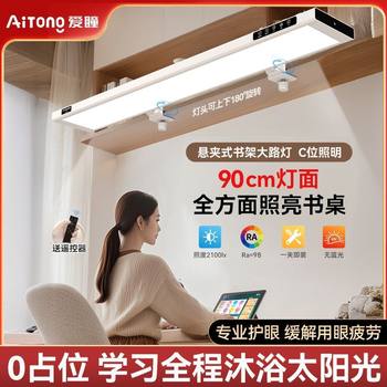 Full Spectrum Desk Lamp for Learning, Eye Protection, Street Lamp, Student and Kidsren's Special Desk Clip-On Wall-Mounted Long Reading Night Light