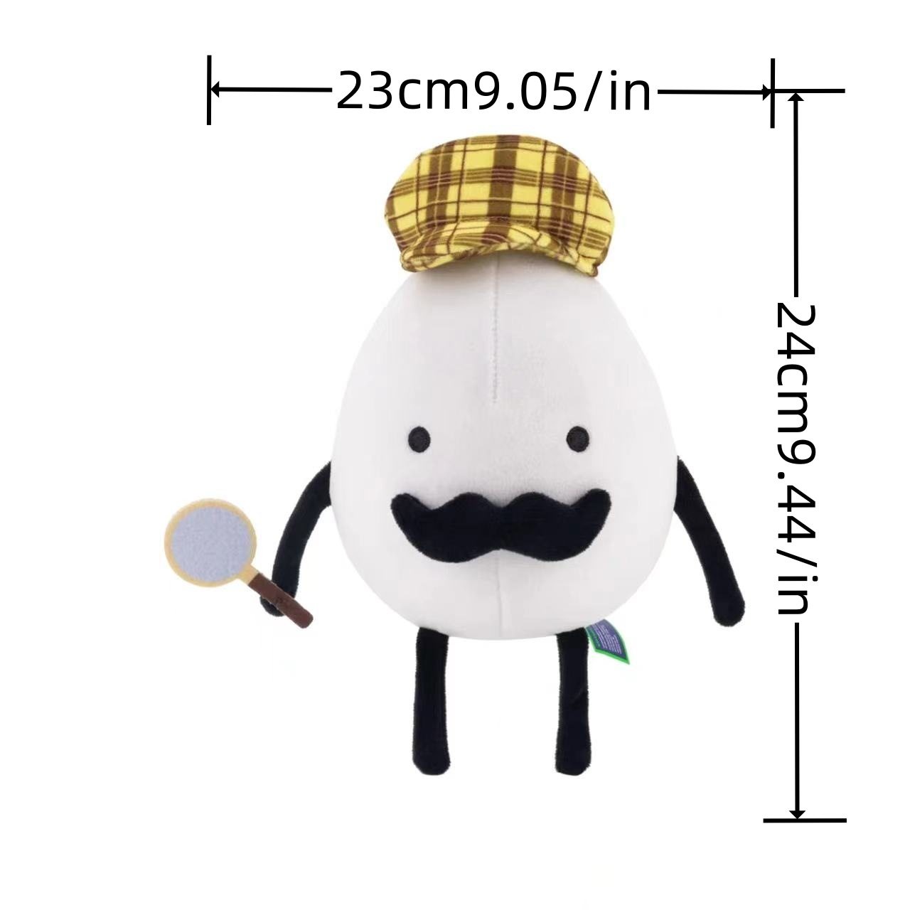 in stock Detective Egg plush detective egg plush toy doll cartoon doll wholesale