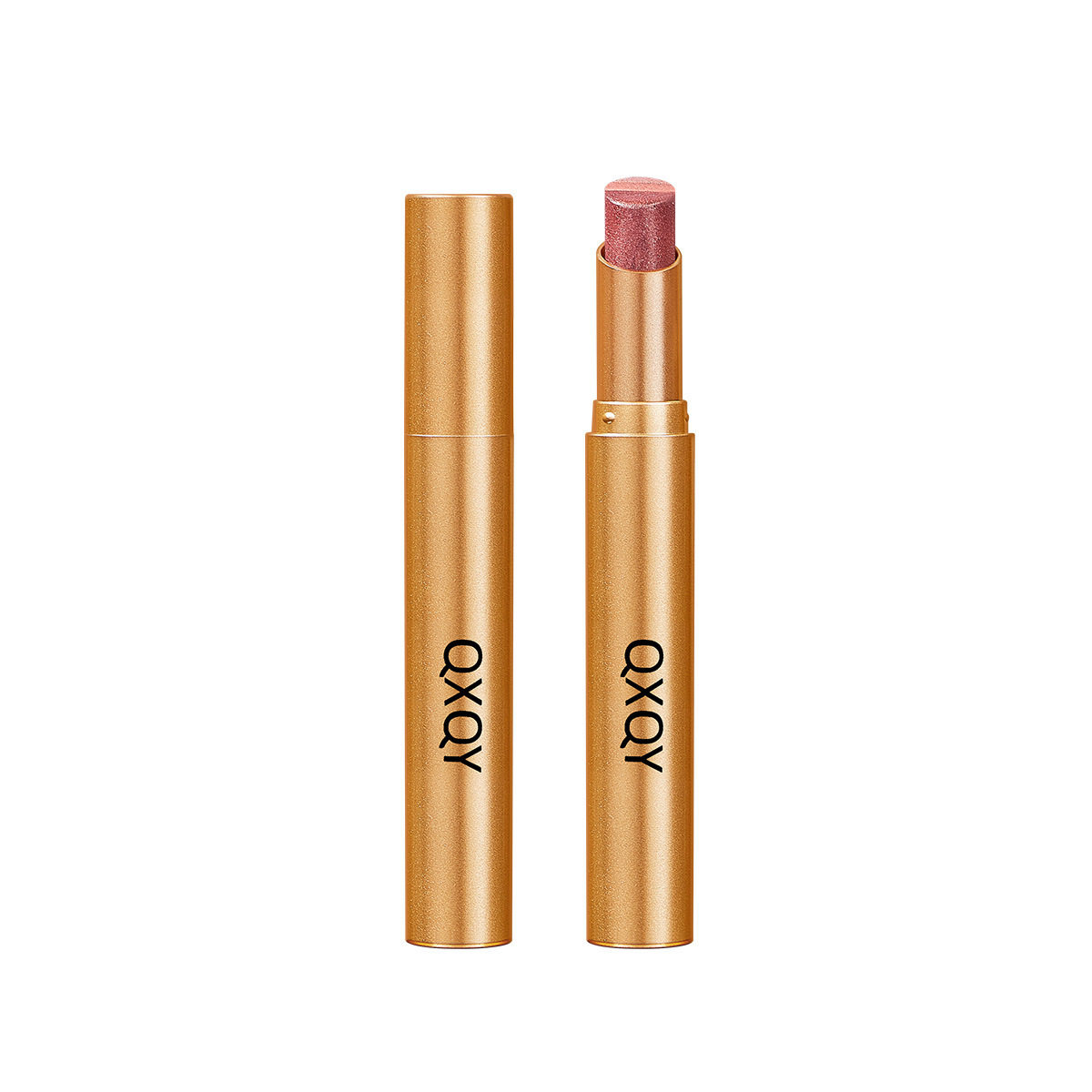 Qxqy Radiant Three-Color Eye Shadow Stick, Earthy Pearlescent Color, Lazy Eye Shadow, One-Stroke Makeup Novice Cross-Border Manufacturer