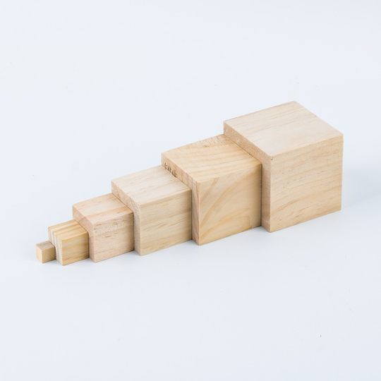 Small Wooden Blocks Kidsren's Handmade DIY Model Materials Wooden Blocks Raised Rectangular Square Solid Wood Pine Teaching Aids