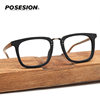 Posesion Wood Grain Can Be Equipped with Myopia Glasses Frame Plate Generous Frame Glasses Eye Frame Ps7085