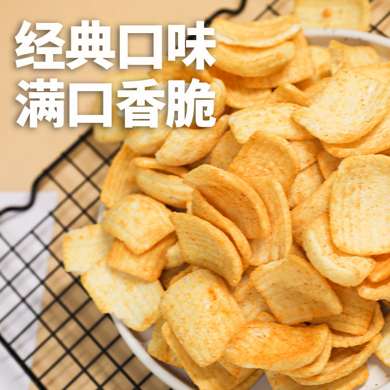 Fresh shrimp chips shrimp chips 500g office dormitory leisure snacks snack food puffed whole box food wholesale