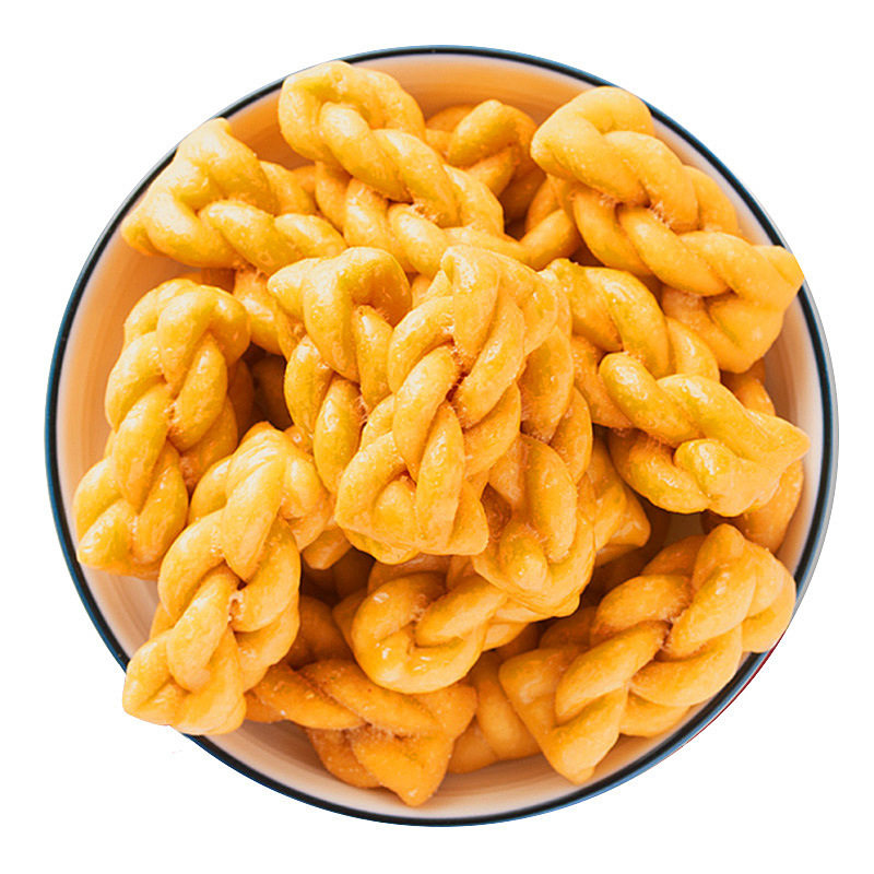 [Wholesale New Year Goods] Small Twist Snacks Cheap and Delicious Snack Food Snacks Full Box of 200 Packs