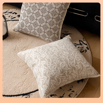 ✅ Retro Cream-Style French-Style Sofa Pillowcase Hotel Model Room Pillow Bed Bedside Cushion