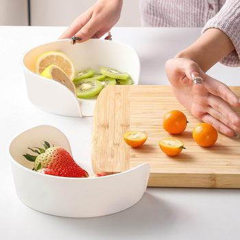 Simple kitchen side dish plate cutting board corner auxiliary stir-fry ingredients plate eating hot pot sub-equipped food storage artifact