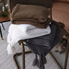 Nordic Simple Style Knitted Tassel Sofa Blanket Decorative Air Conditioning Blanket Ready for Delivery New Hanging Ball