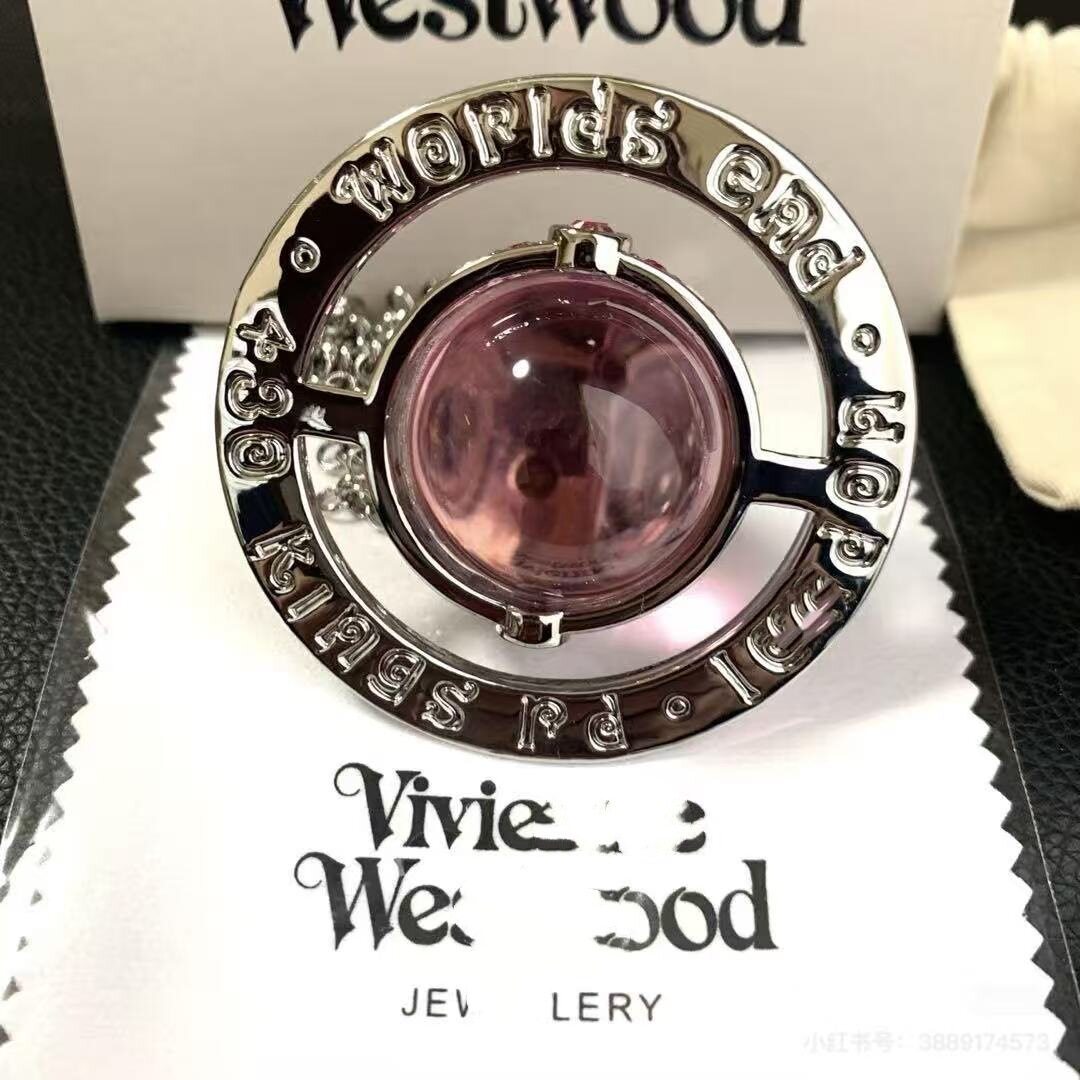 Xijia Saturn High Version Large and Medium Orb Saturn Full Series Necklace Women's 10mm Beads Logo Buckle Clavicle Chain