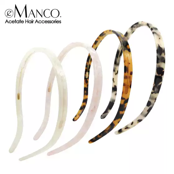 Emanco French High-End Star's Same Style Glasses Headband New Acetic Acid Headband Elegant Simple Hair Accessories Wholesale