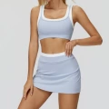 3129 bra + 3129 skirt—water mist blue