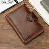 Aliexpress Cross-Border Wallet Short Style Vintage Genuine Leather Coin Purse Top Layer Cowhide Vertical Leather Wallet European and American Retro