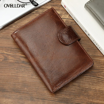 Aliexpress Cross-Border Best-Selling Men's Wallet Short Retro Genuine Leather Coin Clip First Layer Cowhide Vertical Leather Bag