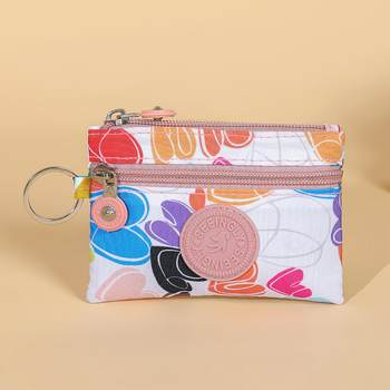Factory Direct Sales Export Coin Purse Colorful Gift Simple Mini Zipper Key Bag Nylon Coin Purse Wholesale