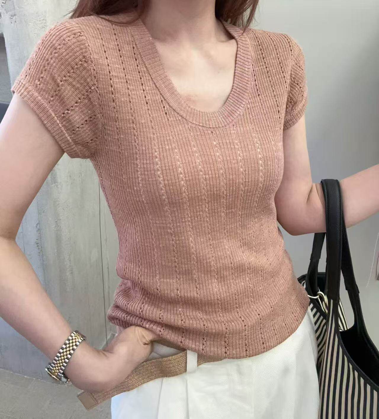 今年流行的爆款女装夏季2026新款镂空短袖T恤独特漂亮巨好看上衣