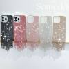 Luxurious Sparkling Diamond Case Suitable for Apple iPhone 17 Pro Max, Hand-Applied Diamond 16 Pro Max Feather Yarn Anti-Drop Phone Case