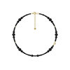 Vintage Black Onyx Necklace Women's Summer Niche Design Collarbone Chain Beaded Necklace Women's All-match High-end Necklace
