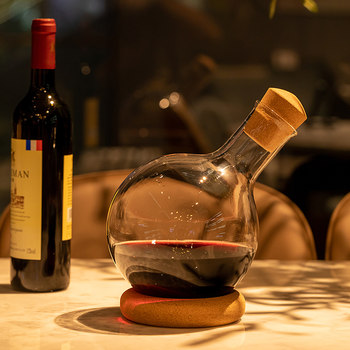 Red Wine Glass Set Luxury Rotating Gyro Red Wine Decanter Home Creative Crystal Wine Divider