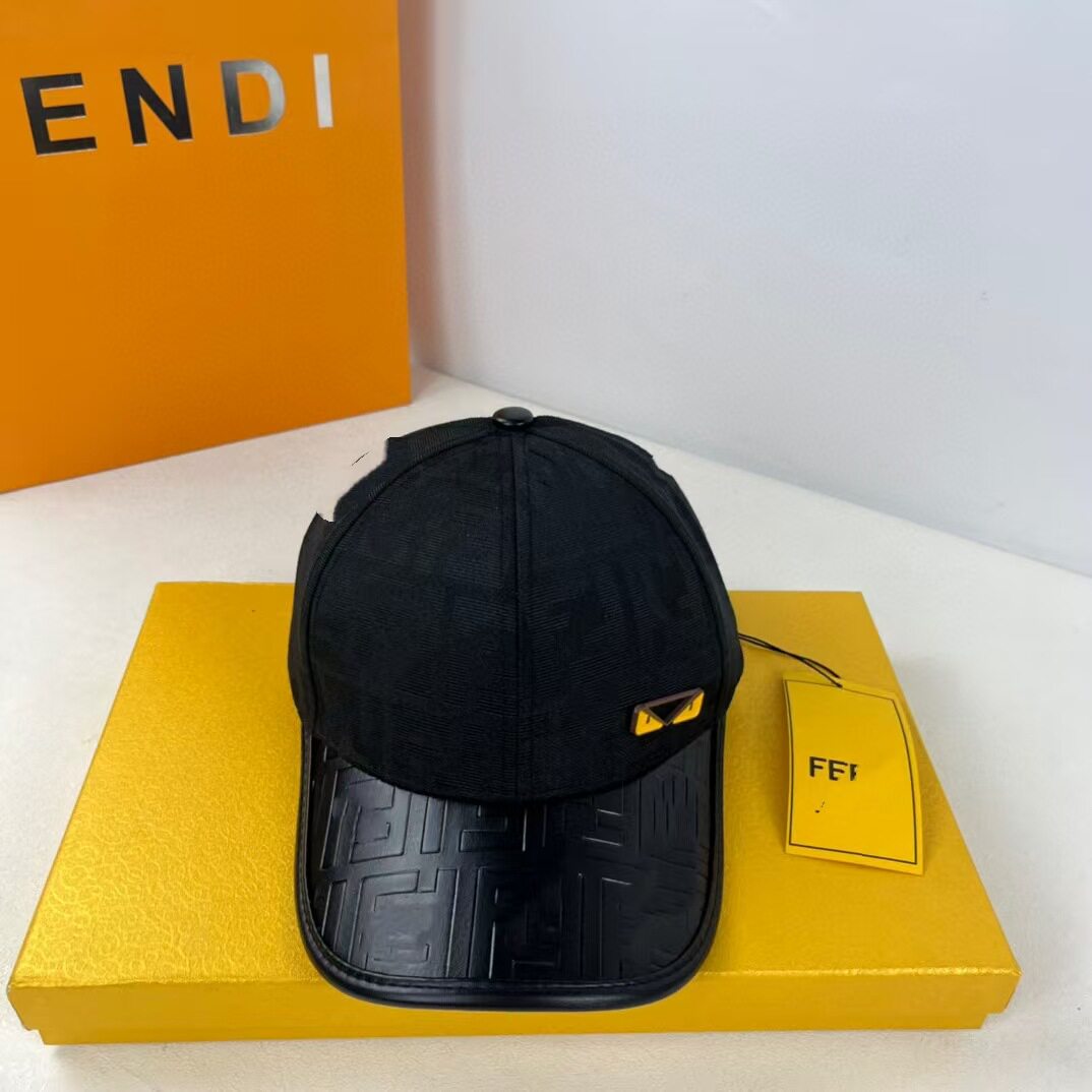 Hat brim leather frame decorative letters fashion casual versatile high quality men's and women's cap three standard complete