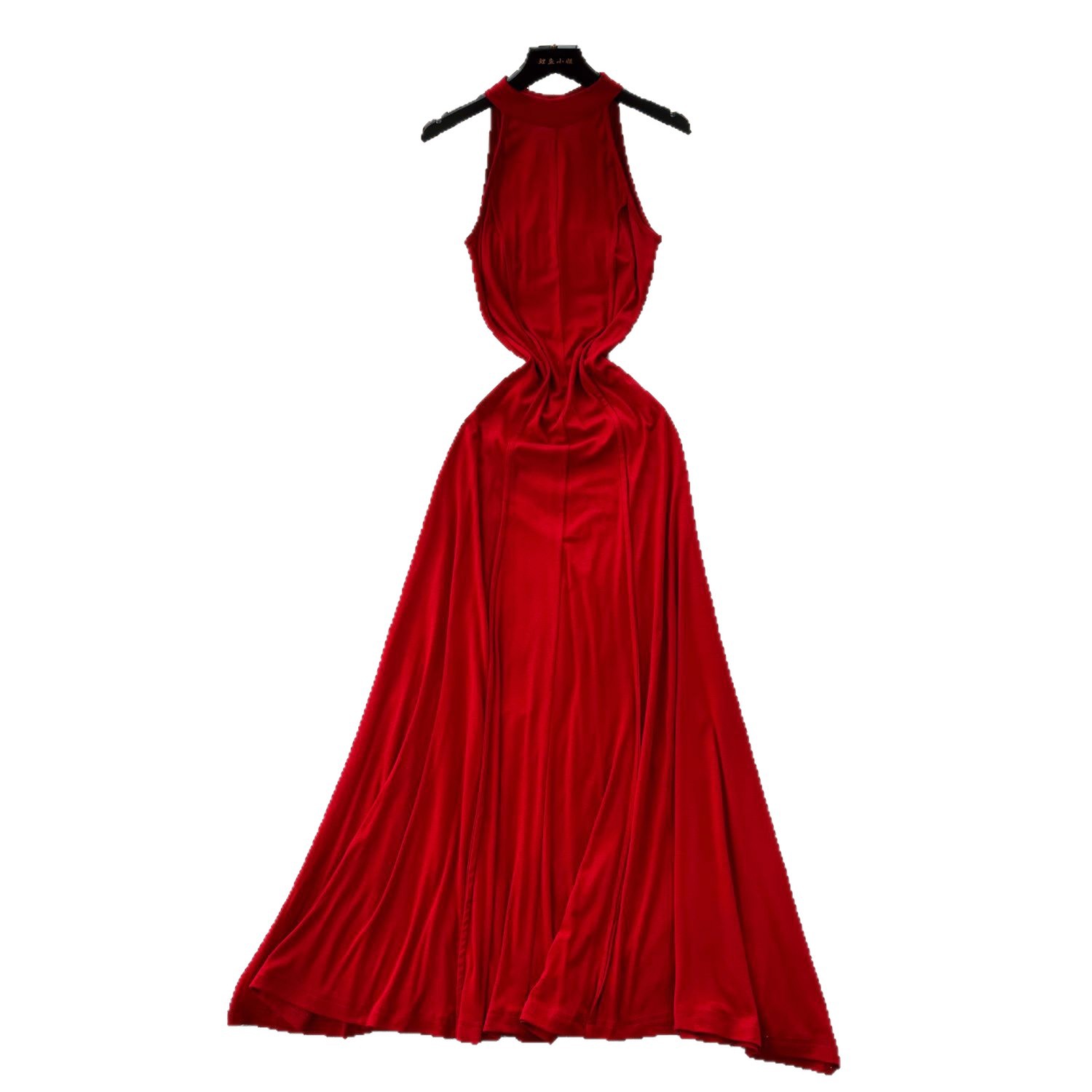 Sleeveless Summer Dress Sexy Backless Design Waist Defining Fit Flowy A Line Skirt Perfect for Parties and Events