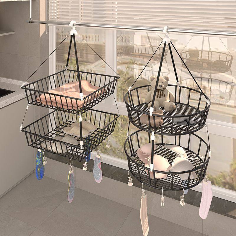 Wholesale Clothes Drying Net with Multiple Clips for Drying Socks, Household Clothes Drying Basket, Flat Sweater Drying Net Bag, Cool Socks Drying