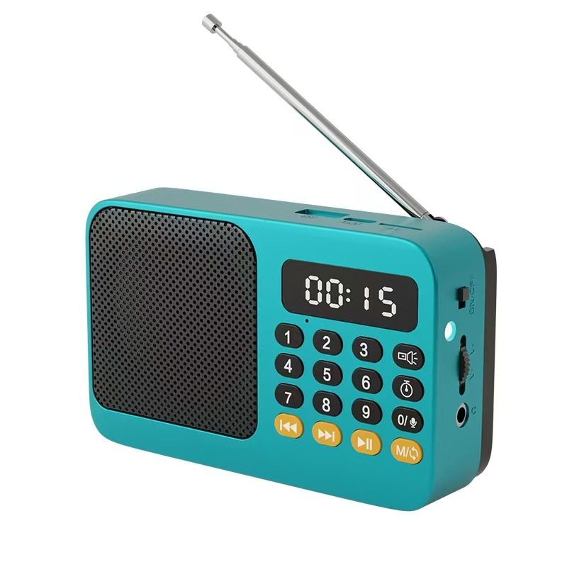 Fm Radio for the Elderly, Portable Charging Player, Multi-Function Card Speaker, Singing Machine, Bluetooth Speaker