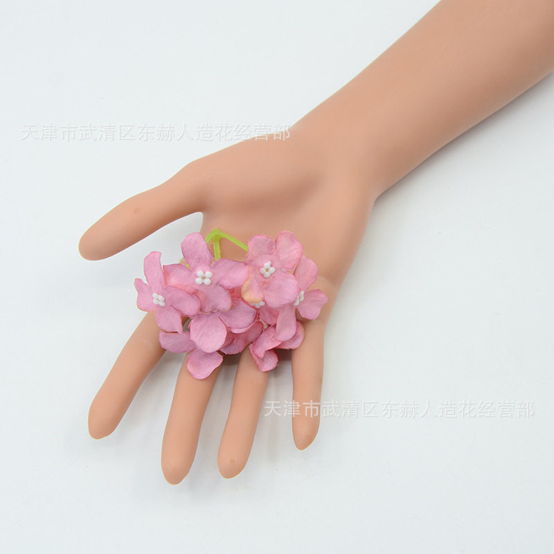 9叉油画绣球仿真花小花DIY手作素材绣球花朵婚庆新娘头饰发饰配花