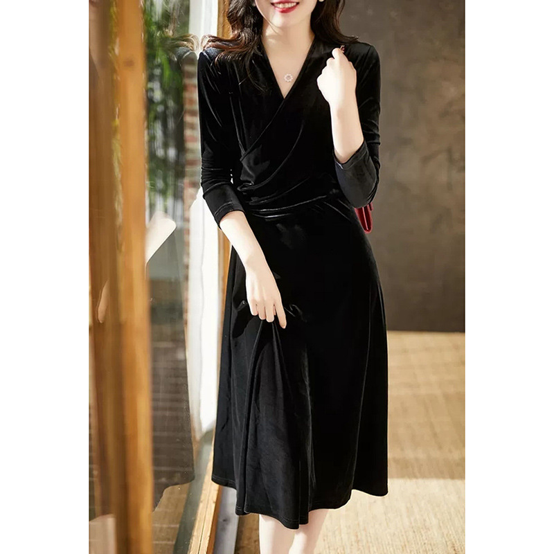 (Mới) Mã K3870 Giá 1050K: Váy Đầm Liền Thân Nữ Dotdi Dài Tay Hàng Mùa Xuân Thu Đông Thời Trang Nữ Chất Liệu G03 Sản Phẩm Mới, (Miễn Phí Vận Chuyển Toàn Quốc).