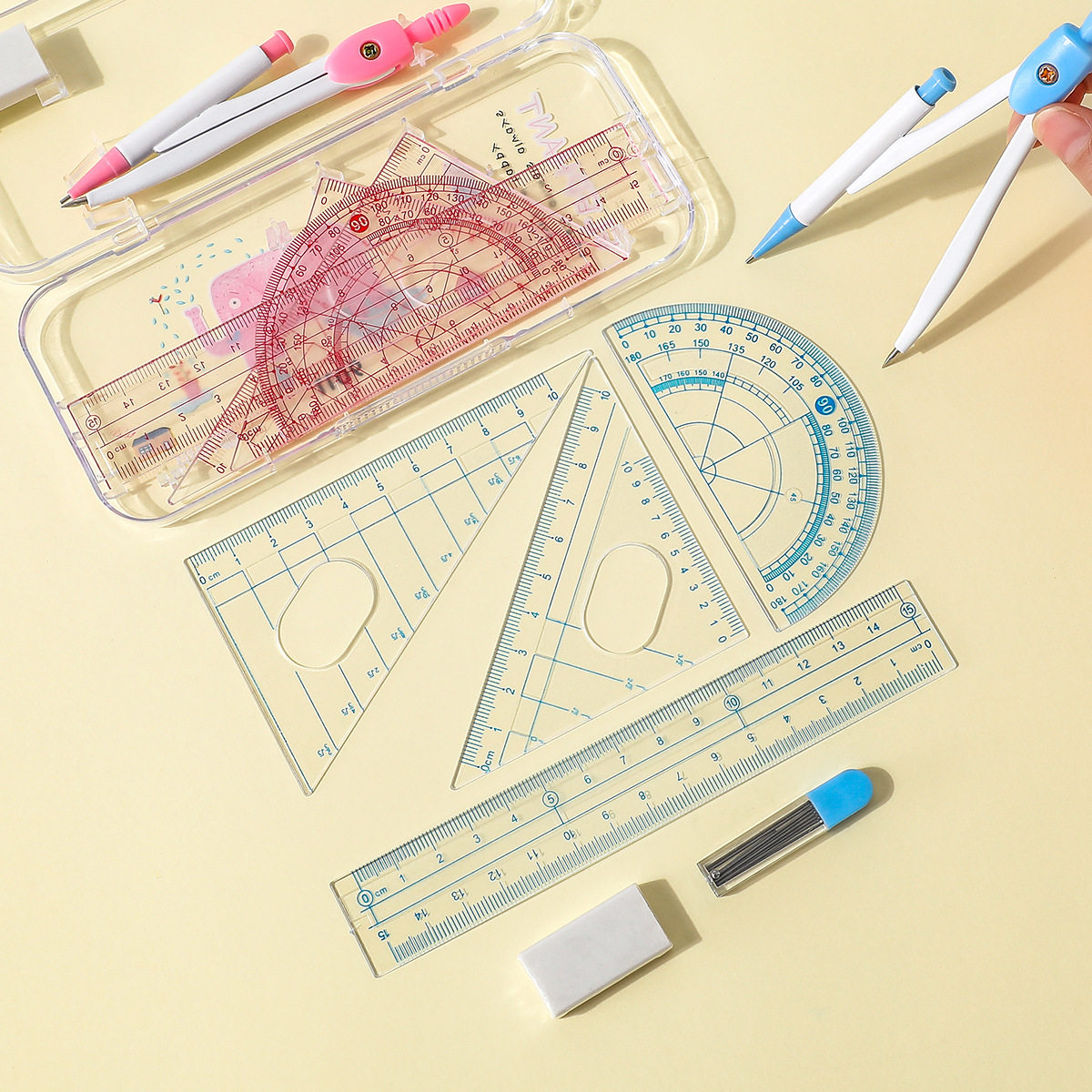 Metal compasses student compasses primary and secondary school students examination drawing design drawing tools student drawing instruments