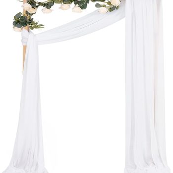 Wedding Chiffon Veil Mori Series Lawn Outdoor Arch Decoration Veil Wedding Decoration Cloth Veil Pearl Chiffon Veil