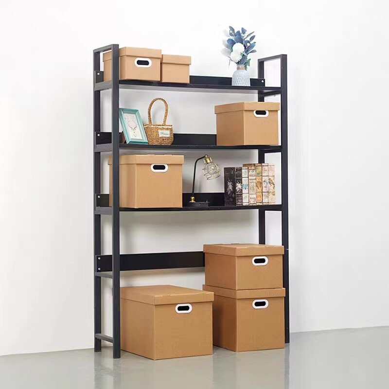 Kraft paper storage box in stock wholesale custom box clothes books sundries finishing box with lid carton custom