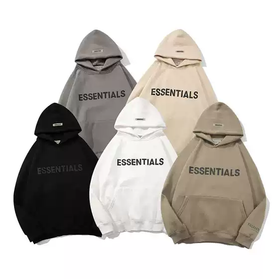 Multiline Essentials Trendyy New Chest Logo Laminated Hooded Sweatshirt Fog