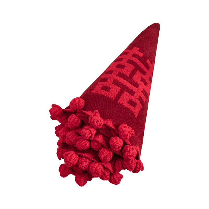 Baxi Blanket Wedding Gift for Newlyweds, Wedding Engagement, Best Friend, Sister, Special Practical High-End Rose Flower