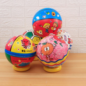 8.5 inch PVC cartoon pattern patting ball kindergarten children's small rubber ball baby thickened inflatable toy ball