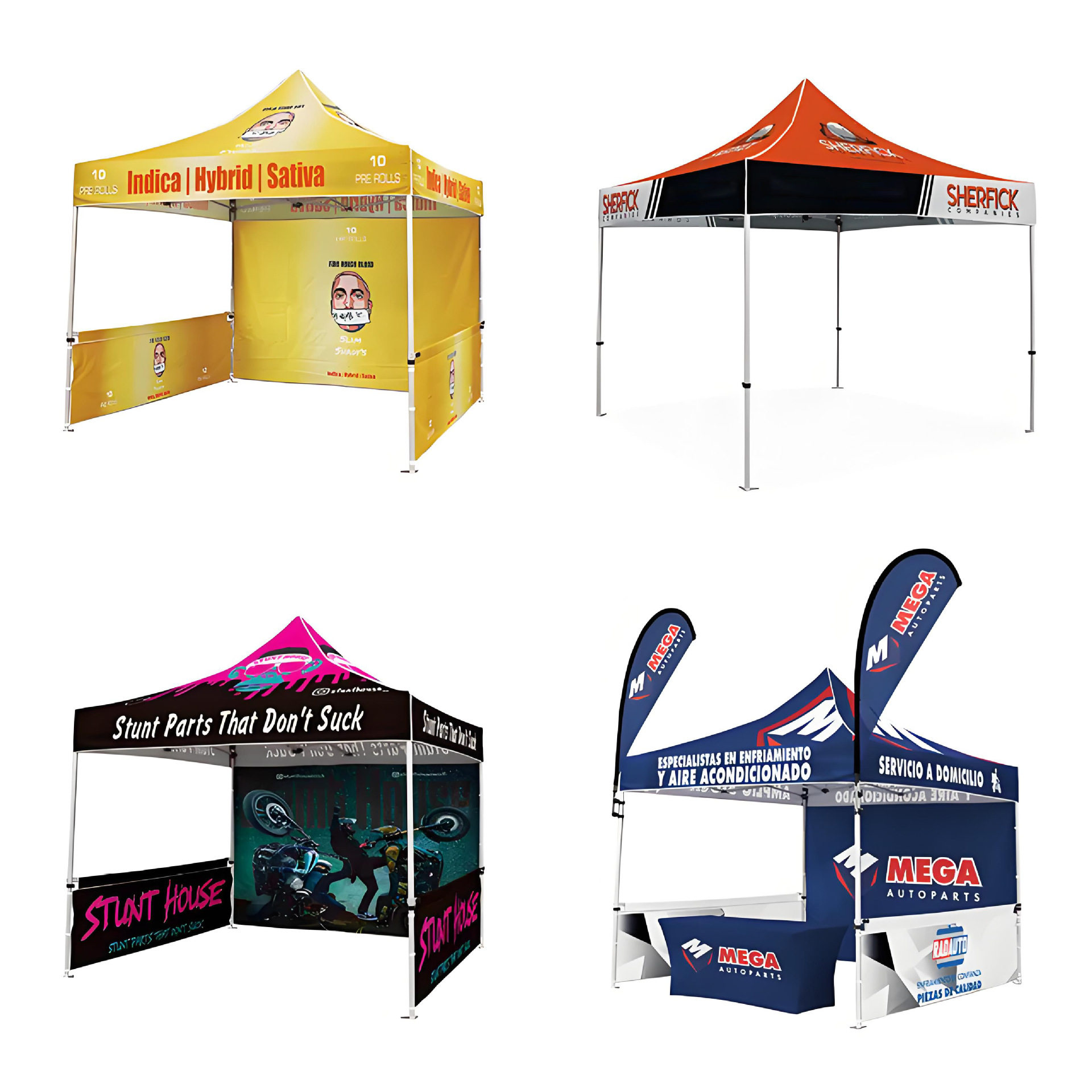 跨境外贸户外活动广告帐篷3x3米批发四角折叠遮阳棚雨棚印刷定制