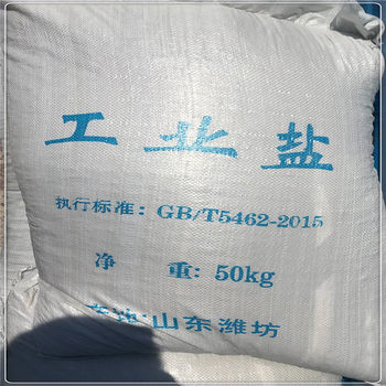 Shaanxi Yulin Industrial Salt Raw Salt Industrial Salt Construction Industry Early Strength Agent Salt 50kg Packaged Large Capsules Salt