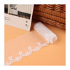 6.4cm Embroidered Mesh Lace, Embroidered Milk Silk Mesh Lace, Wavy Edge Milk Silk Skirt Lace
